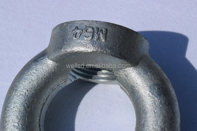 C15/C15E Carbon Steel Forged Galvanized Din582 Lifting stud Eye anchor Bolt and nut