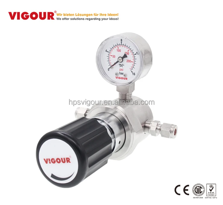 Philippines gas nitrogen gas hydrogen gas pressure regulator with gauge