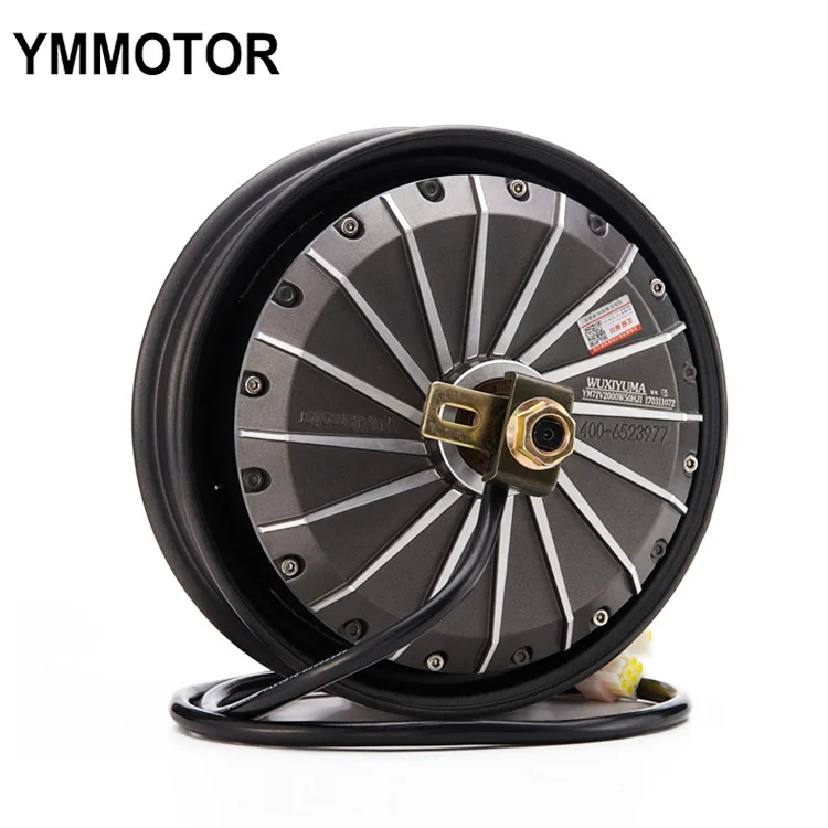 High Efficiency High Speed 10Inch 2000W Scooter Electric Wheel Hub Motor