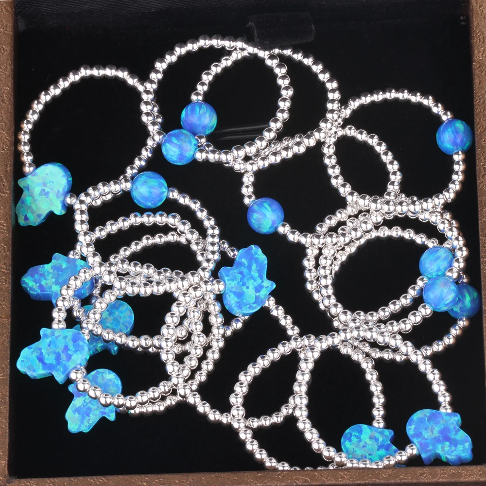 Fashion Opal Jewellery, Ball Opal Ring, Blue Opal Rings