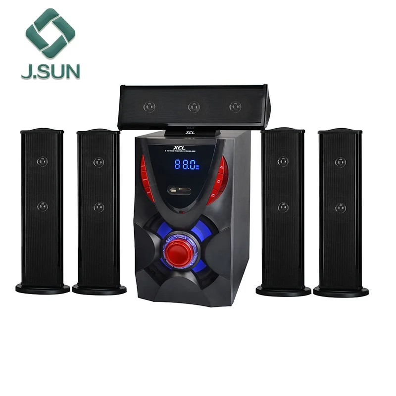 5.1 7.1 ch multimedia home theater speaker systems wireless sound box with usb fm radio