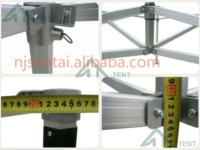4x8 м 50 мм алюминиевые большие Складные Выдвижные палатки для беседки на открытом воздухе