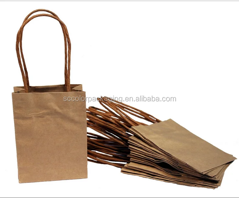 Craft Gift Bags Small Brown Kraft Paper Bag Manufacturer In China