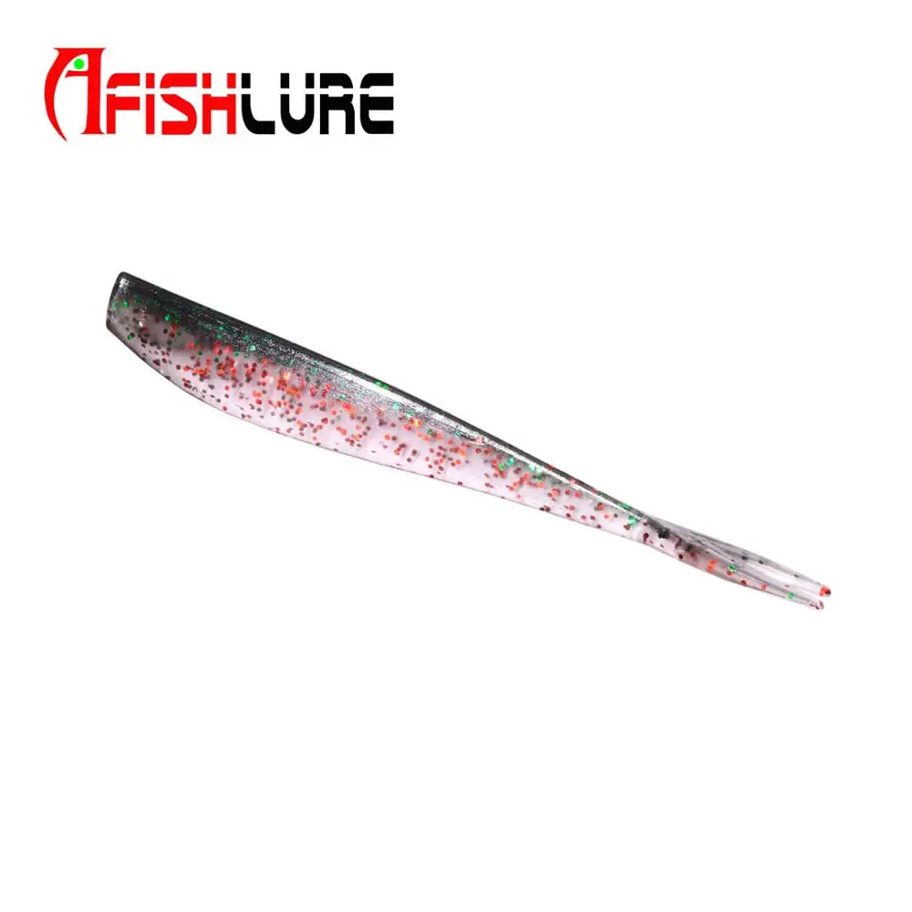 Soft lure Worm 10cm 3.4g Fishing Lure artificial forked tail Bass Fishing Bait Carp Fishing bait