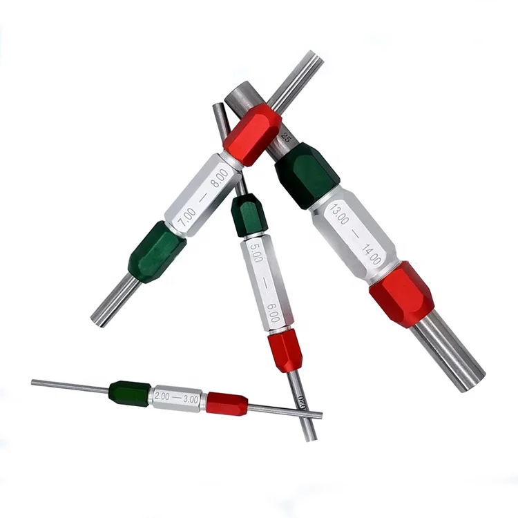 Hand-measuring tools  pin gauge handle with pins GO NOGO gauge