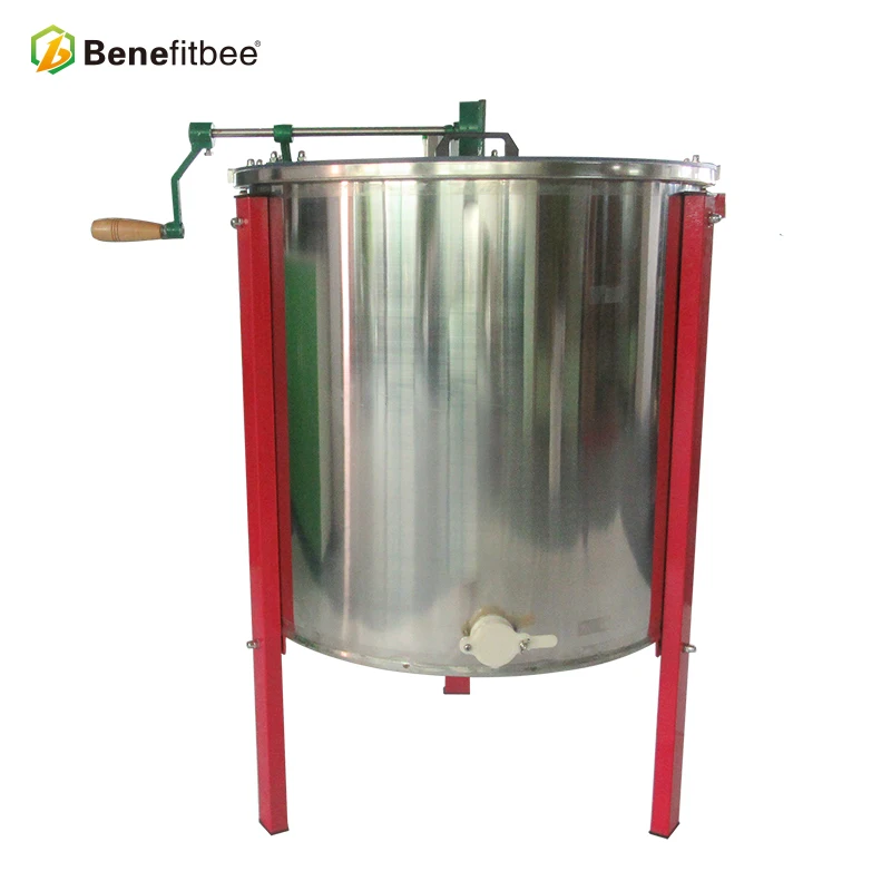 High quality 6 Frames Manual Honey Extractor honey bee extruder