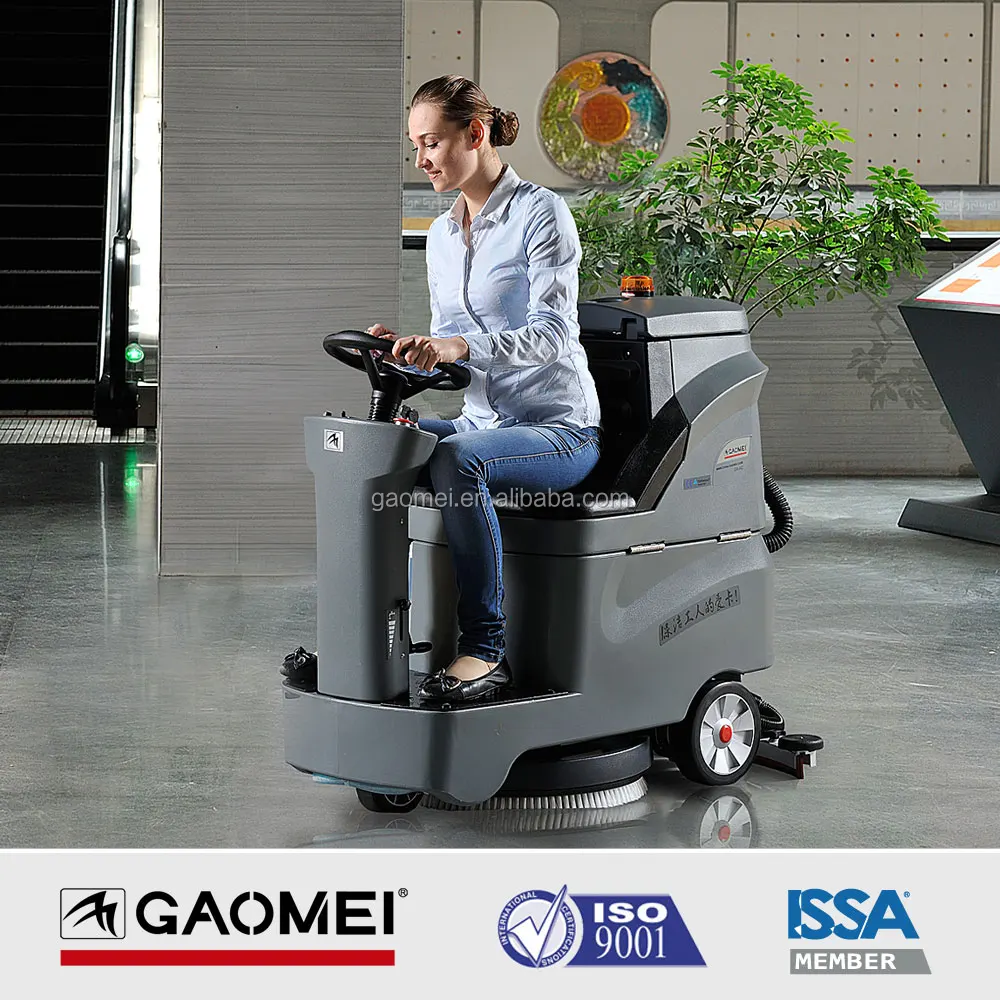 GM-AC ride on scrubber machine big brush factory floor cleaning machine auto floor scrubber