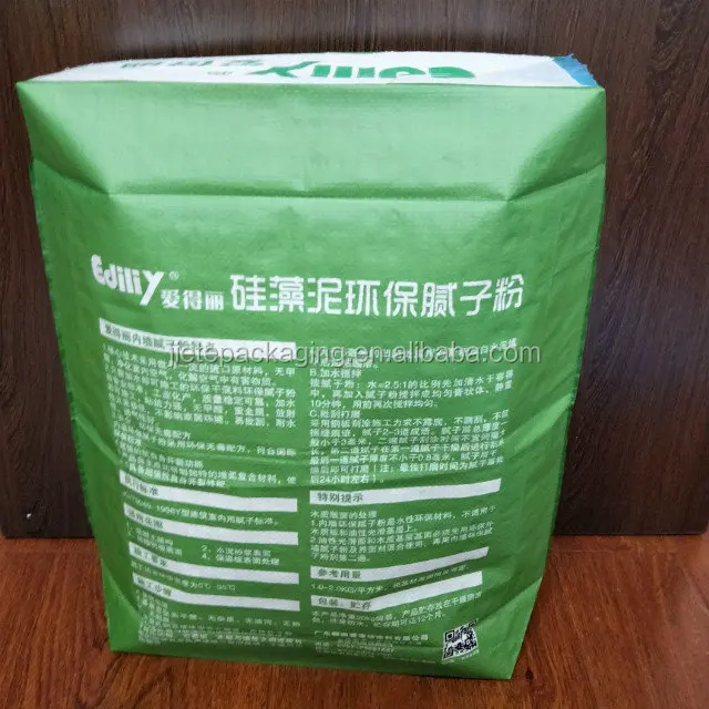 
Construcstion use 20kg mate film laminated pp woven cement bag with valve mouth for wall putty,tile adhesive,dry motar 
