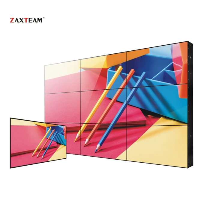ZAXTEAM 46inch LCD Video Wall 1.8mm 3.5mm bezel with Samsung DID panel ZAX-46PJ018P-LED