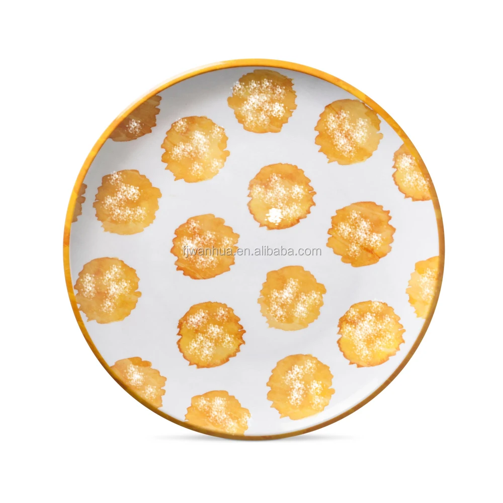 New design colorful melamine dinner plate sets