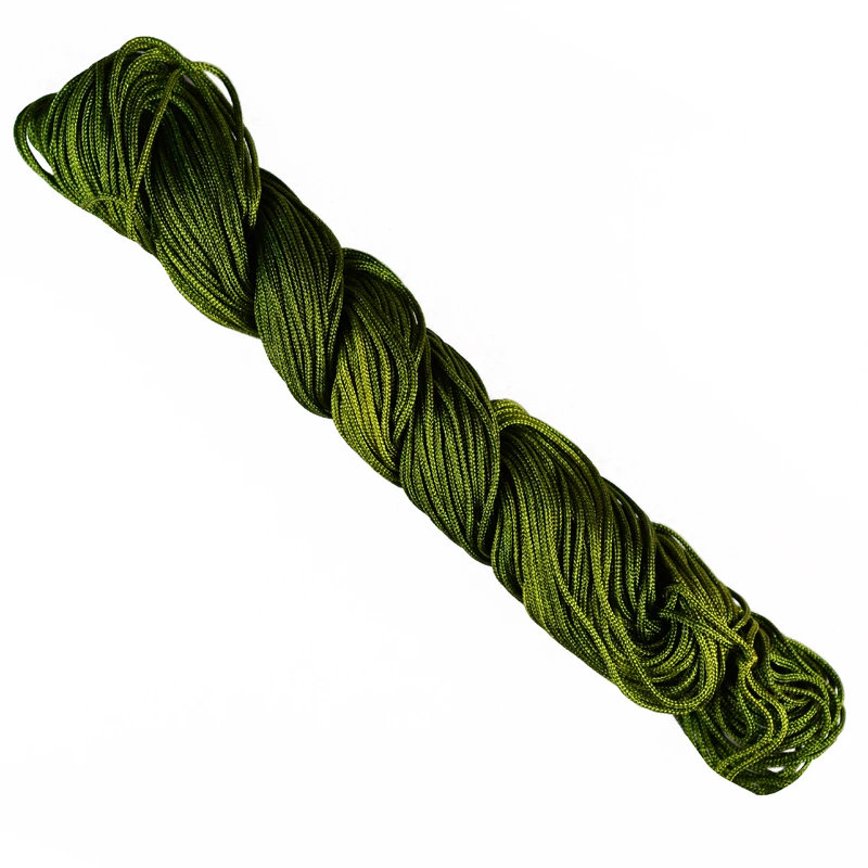 LONGJIE polyester braided string 1MM 72th jade cord for making jewelry