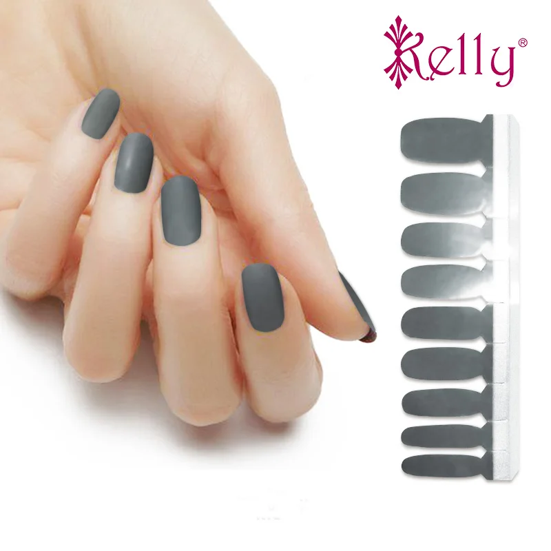 Wholesale 100%  Matte Nail Polish Patch 2D French Full Cover Nail Sticker Nail Wraps