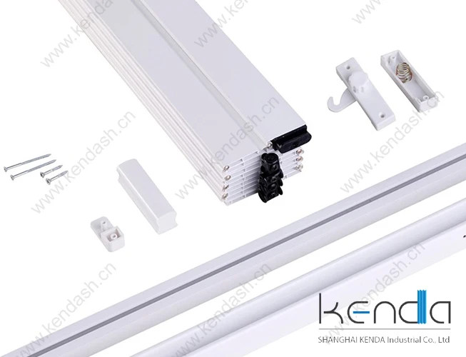 Folding Door Glazed PVC White Gloss Lockable Internal Door