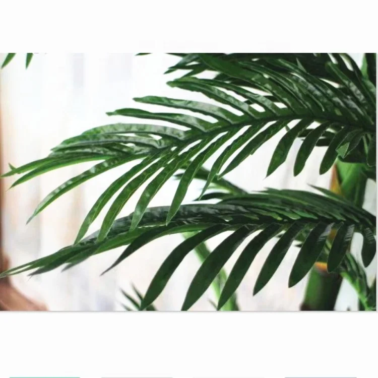 Indoor Artificial Bonsai Kwai Trees Plastic Phoenix PalmTrees On Sales