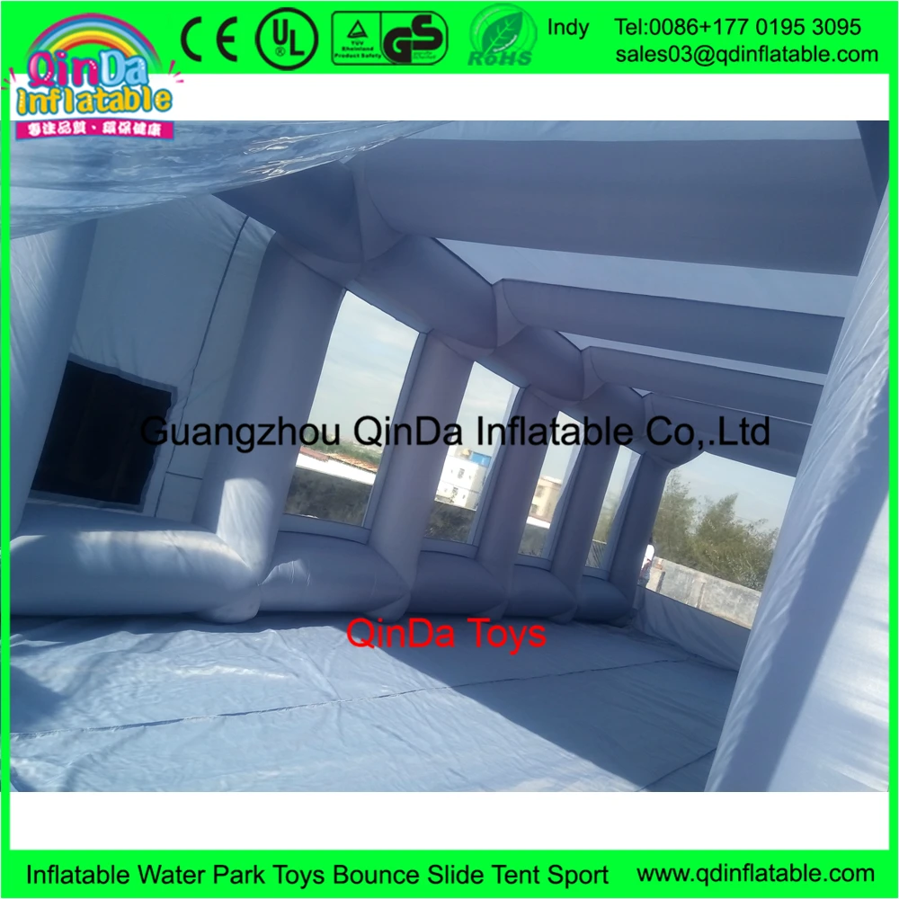 
10*5*3.5m Inflatable Car Wash Tent for Car Painting Room,Inflatable Spray Paint Booth with Carbon Filter 