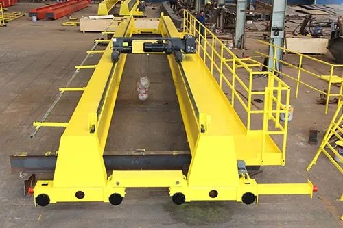 European Standard Double Girder Overhead Crane With Trolley Hoist and Open Winch Hoist