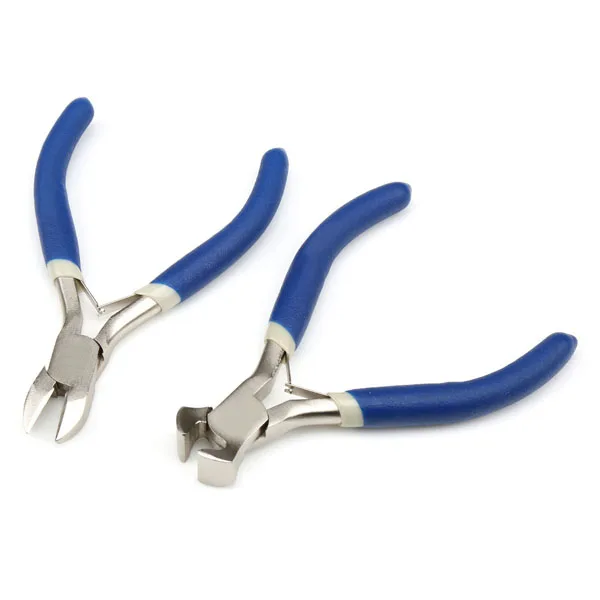 9 Pcs Jewellery Making Beading Mini Pliers Tools Kit Set Flat Long Round Nose