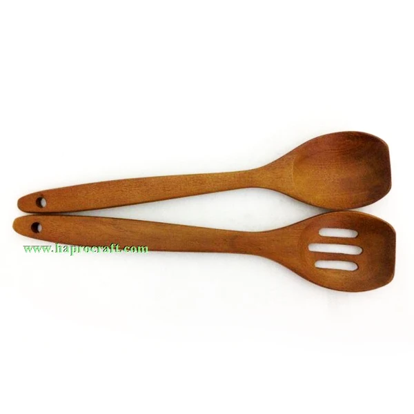 Wooden spoon from Vietnam/natural material/ acacia/ rubber wwod/ kitchen accessories (TH 3277)