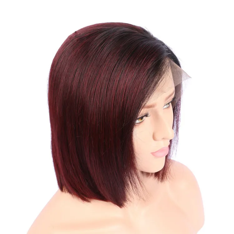 Hot sale wholesale  curly hair wigs dropshipping,100 percent brazilian human hair ombre wig,easy to color red human hair wig