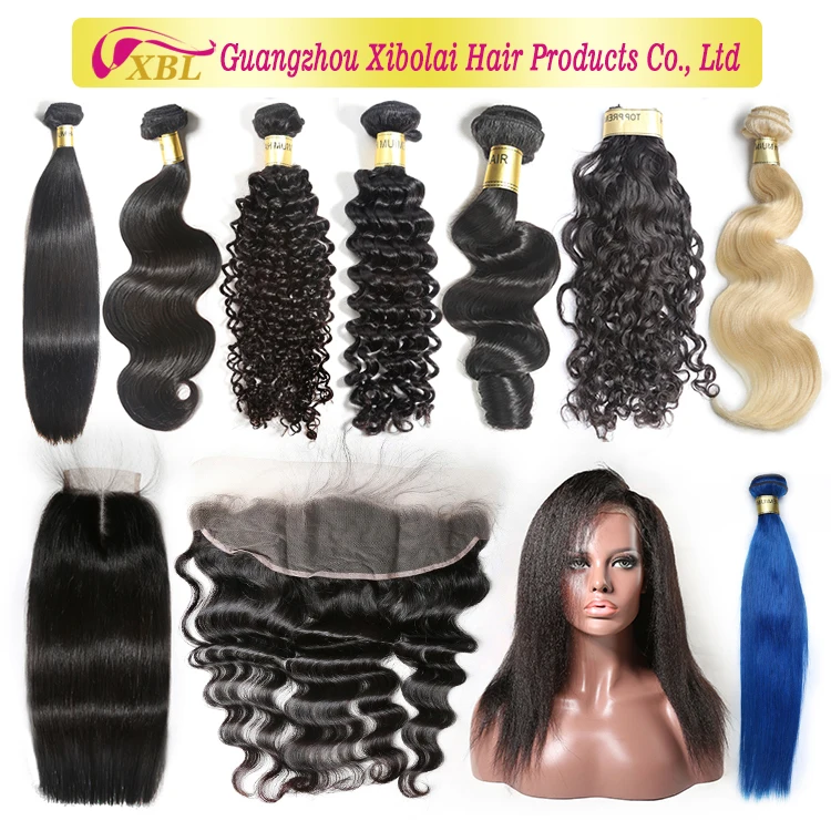 XBL Wholesale Virgin Human Hair Qingdao Hair Factory, Factory Price 100% Unprocessed Virgin Human hair