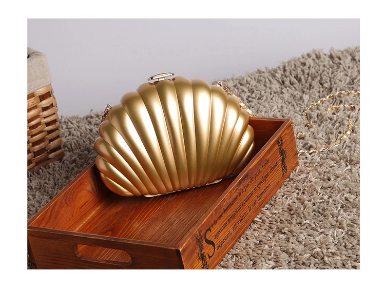 
fashion popular solid color shoulder bag high quality shell sling bag wedding parties wholesale price clutch bag evening purse 