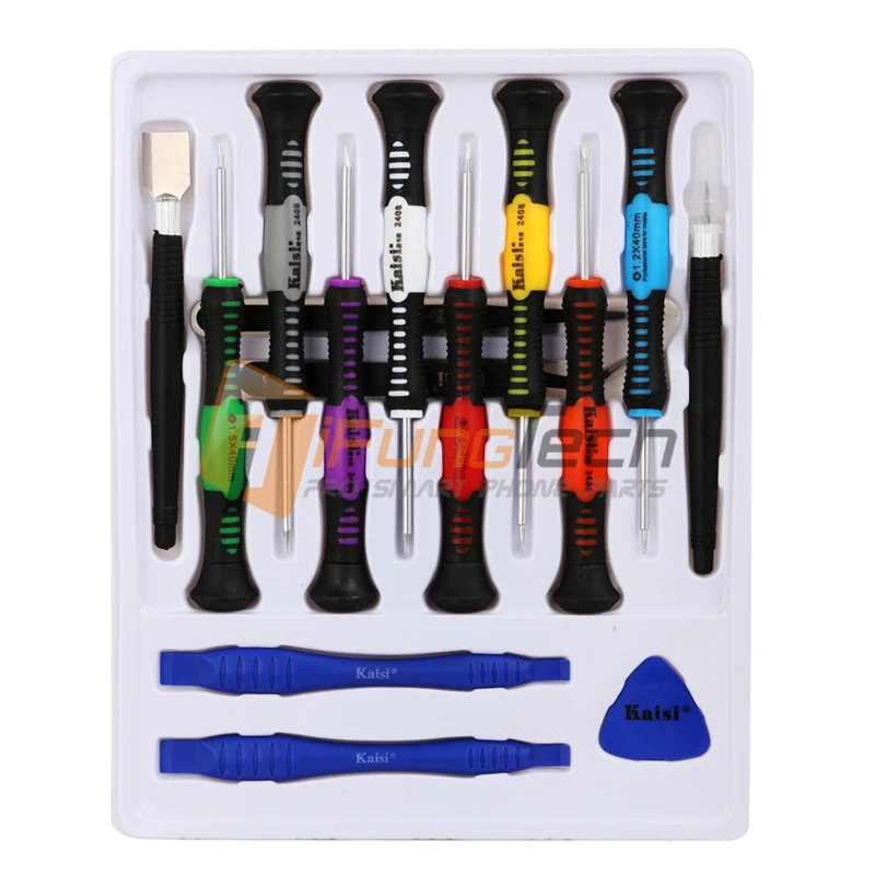 16 in 1 Mobile Phone Repair Opening Tools Screwdrivers Set Kit For iPad 4 iPhone 5 4S 3GS #Kaisi 2408