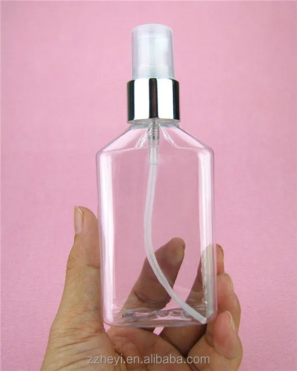 
3oz 85ml transparent rectangular pet liquid bottle for sale 