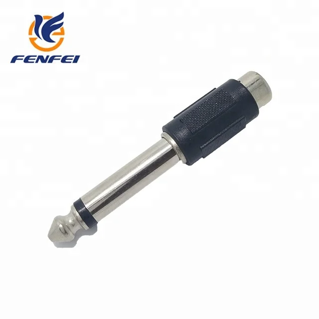 6.35 mm mono plug to RCA jack