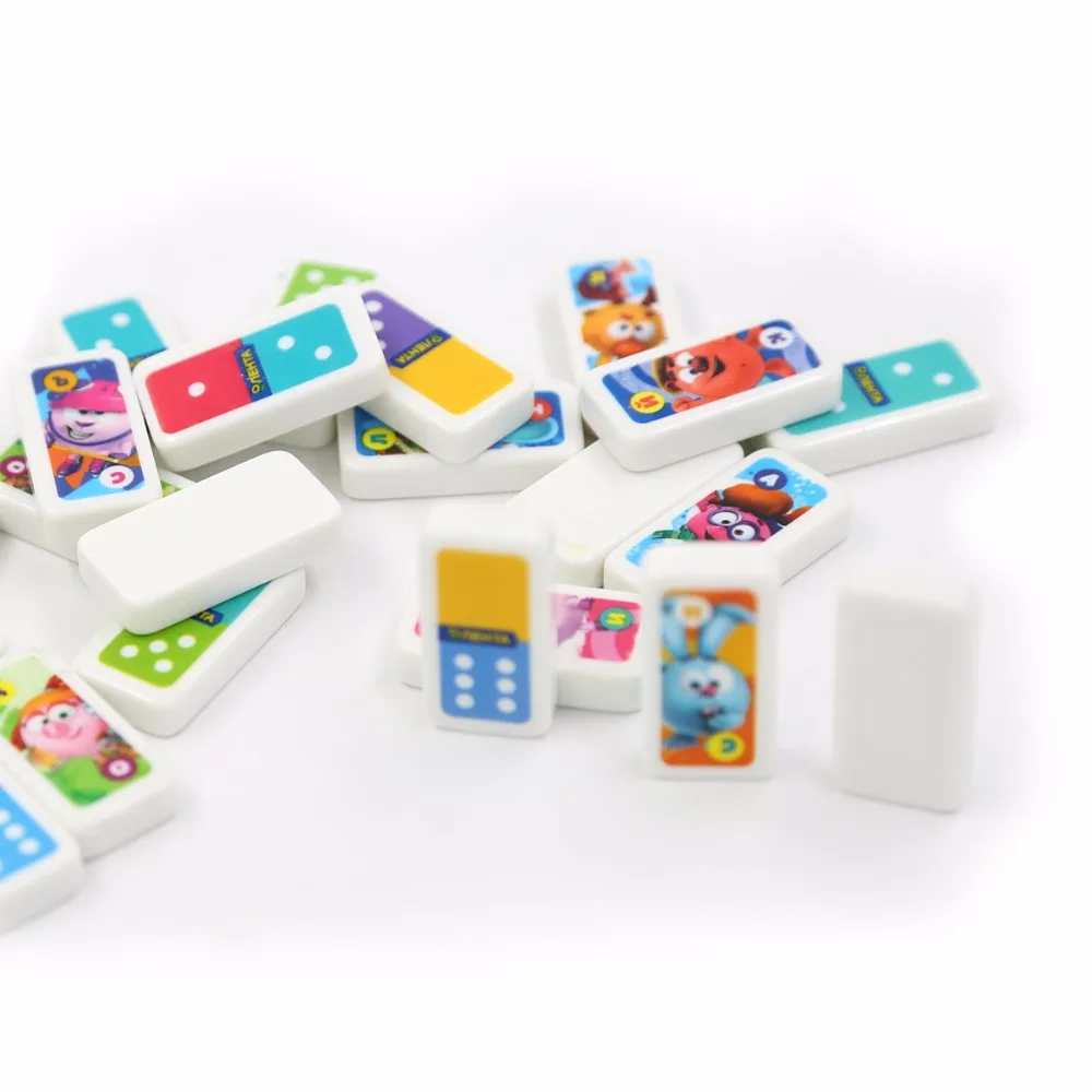 
Wholesale custom popular bulk colored plastic dominoes 100% Authentic Toy 