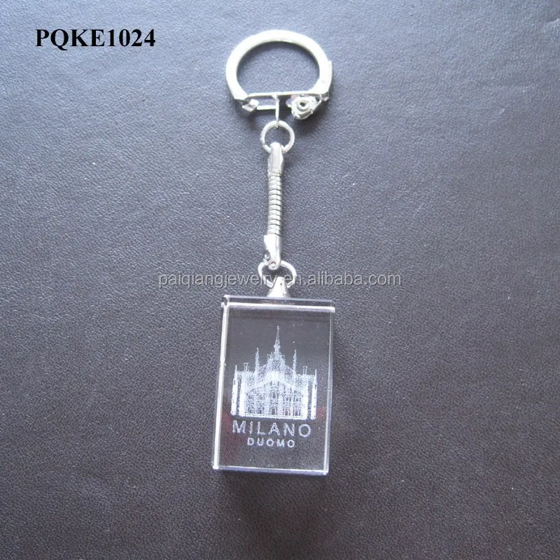 
 2015 Новый дизайн Элегантный белый прозрачный стеклянный nugget Итальянский Сувенир пользовательский брелок  