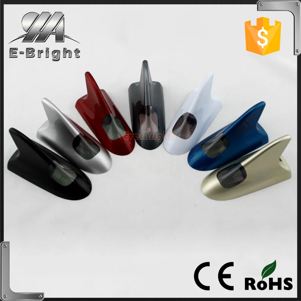 4 Colors Car LED Solar Pileup-prevention Taillight Auto Shark Antenna Warning Alarm Lamps,shark fin antenna gps dvb-t