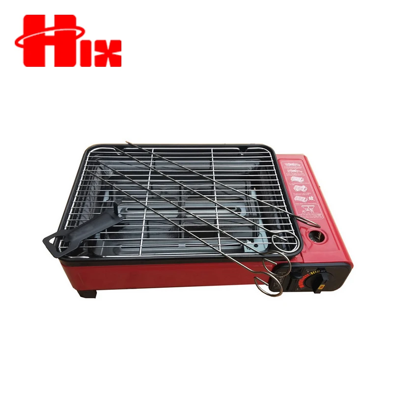 Customize small portable gas bbq stove top grill for camping sale