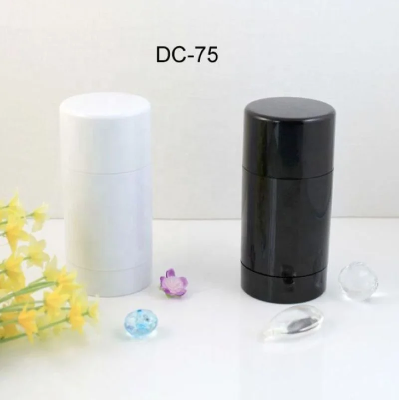 75ml clear plastic round gel deodorant stick container packaging