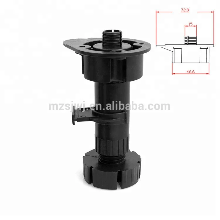 
Heavy duty plastic kitchen cabinet adjustable leg leveler 