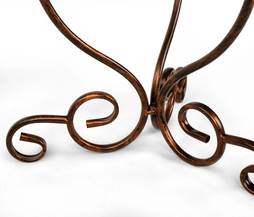 Outdoor Metal Plant Stand With Solar Lantern For Garden