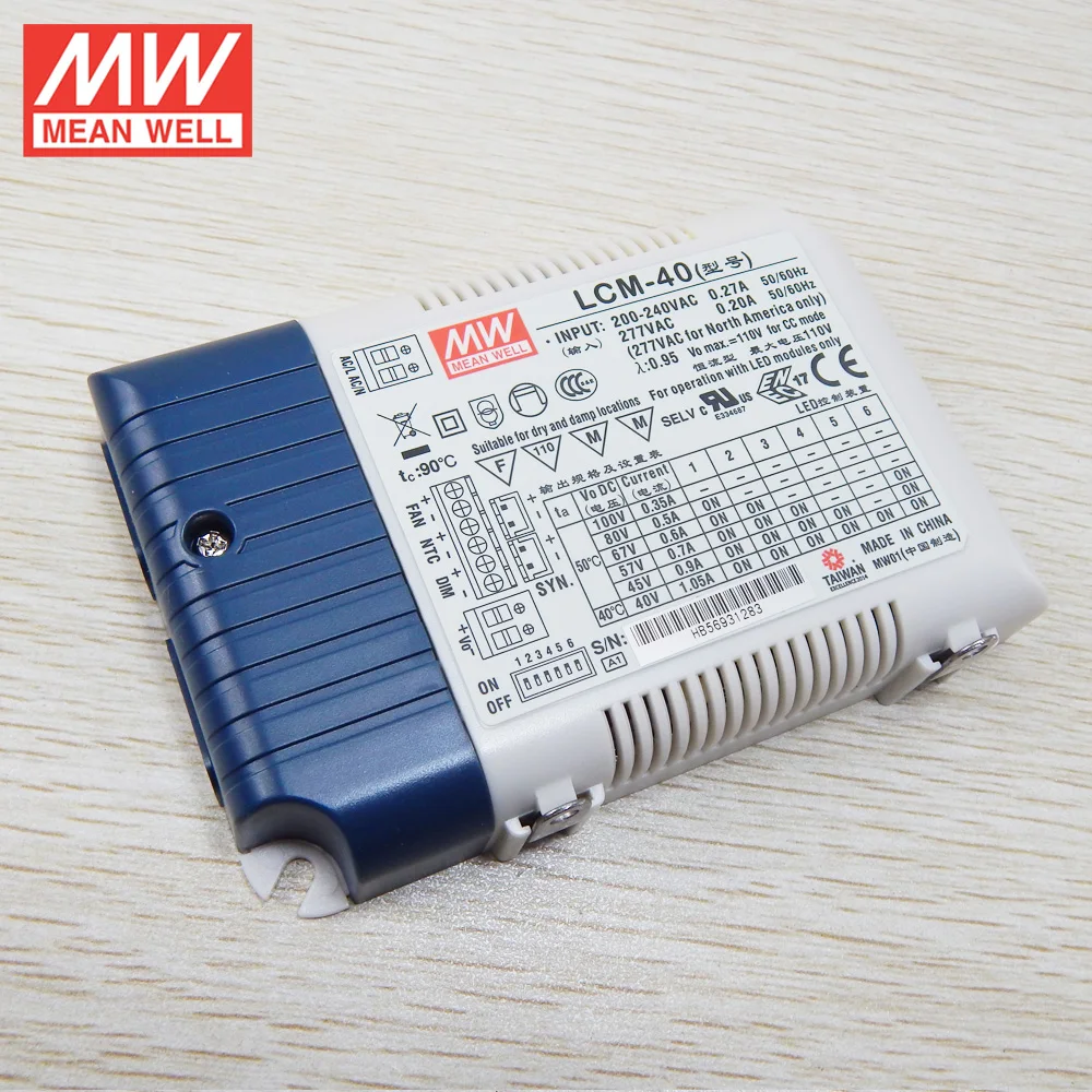 Original meanwell LCM-40 40w 0~10Vdc pwm dimmable led driver