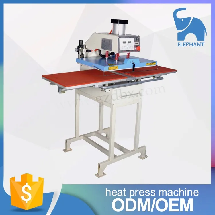 Optical double working area high pressure automatic pneumatic heat pressing machine
