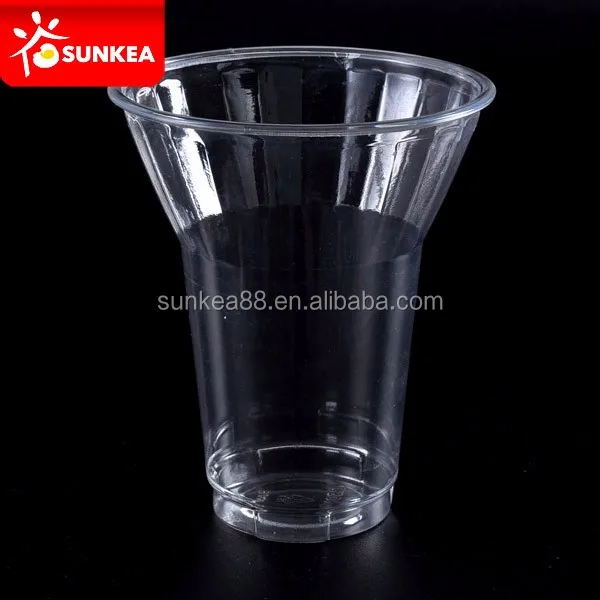 16 oz 500 cc PET disposable transparent plastic smoothie milkshake cup