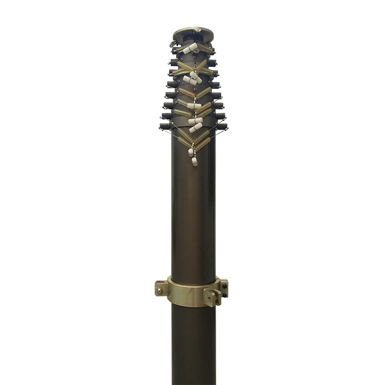 
Pneumatic telescopic communication mast with tripod 