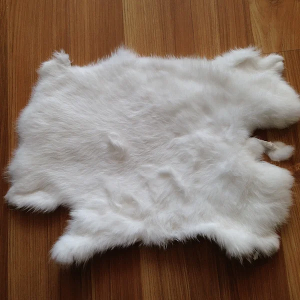 Factory wholesale  dyed color tanned large rabbit fur skin