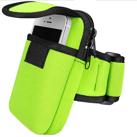 wholesale custom logo waterproof neoprene outdoor sport running mobile phone arm running bag