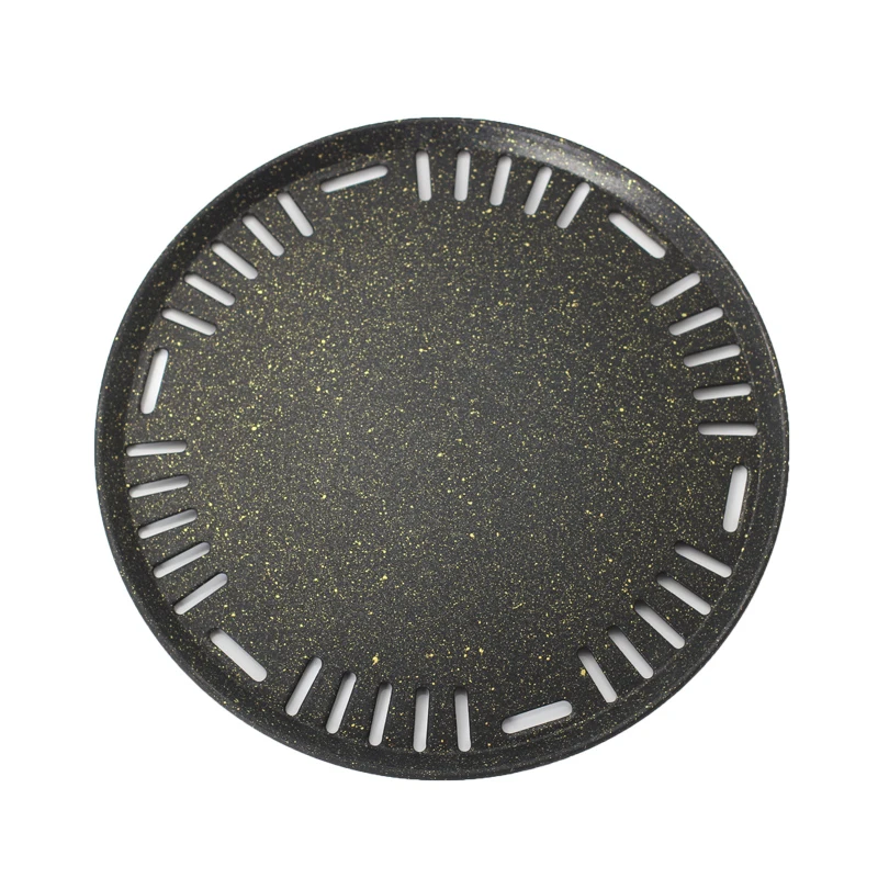 Оптовая продажа антипригарная круглая Корейская тарелка для гриля и