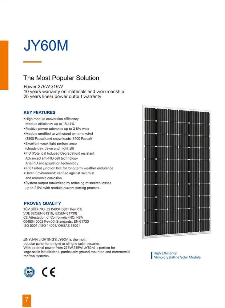 PV Панель модуль 60 ячеек solarpanel солнечная домашняя система 280 Вт 285 290 295 панель 300 монокристаллическая линия