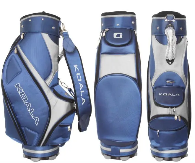 custom sizes make xiamen high quality smart junior new style white antique leather golf cart bags