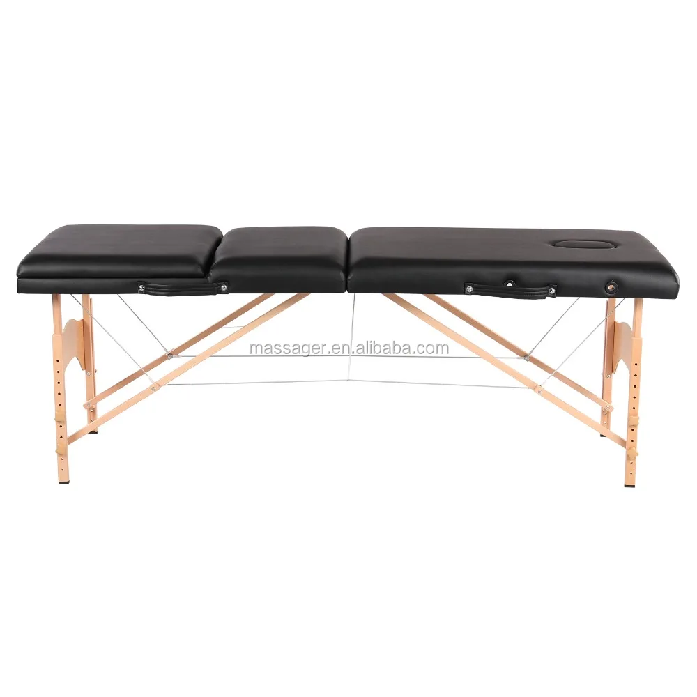 
Acrofine folding adjustable wooden portable table massage 