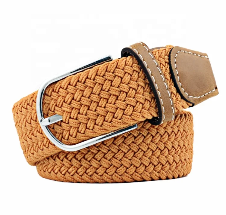 Quality Polyester Stretch Braided Woven Elastic Knitted Belt for Jeans
