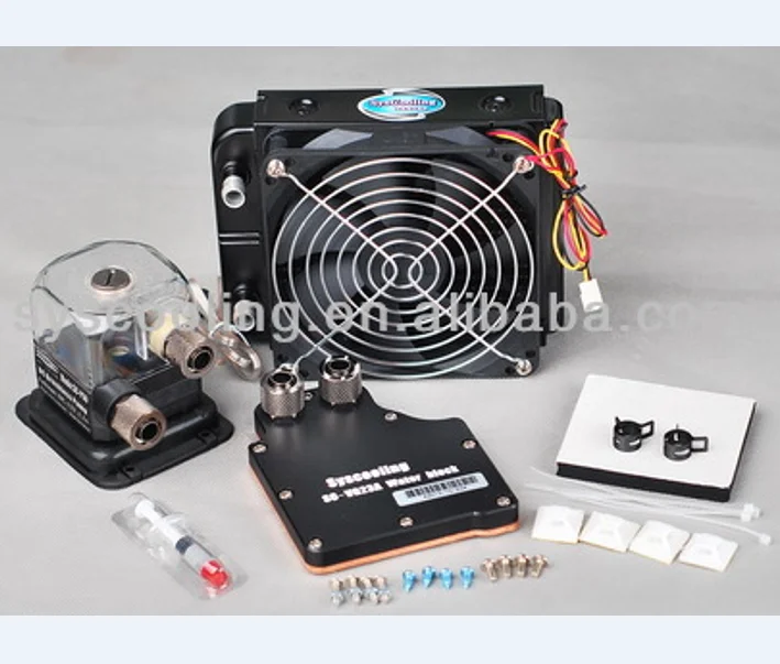 syscooling high quality liquid cooling pump Scorpio VG-1 CPU radiator water cooling kit