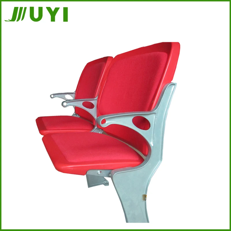 
BLM-4671 Fixed on Floor Folding Stadium Seats with Cushion Soccer Field Sport Gym Stadium Plastic Chairs Factories 
