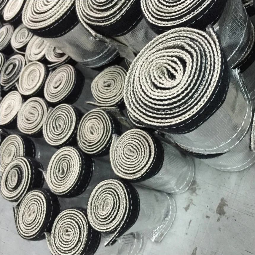 
AL Coted Glass Fiber Based Thermal Shield Aluminized Heat Sheath Cover 