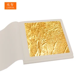 foglia oro 100 Sheets Genuine Gold Leaf for Food Decoration Ice cream Facial care 4.33 x 4.33 cm  Edible 24K Gold Foil Leaf Foil